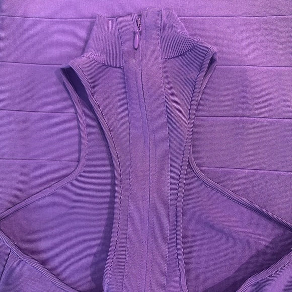 Herve Leger Icon Racer Mini Dress - Picture 5 of 7